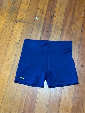 Lacoste Women's Dark Blue Fitted Bike Shorts
